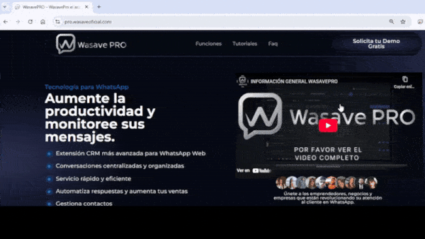 Bienvenido a WasavePRO